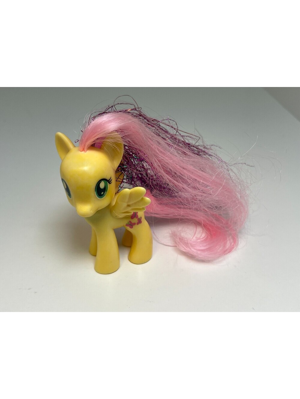 HTF Hasbro MLP My Little Pony 2010 Fluttershy Toy Figure Sparkle Brushable Hair